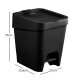 Tarro de Residuos Con Pedal 8L NEGRO