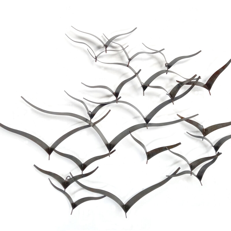 Figura decorativa de metal - Aves volando Figura decorativa de metal - Aves volando