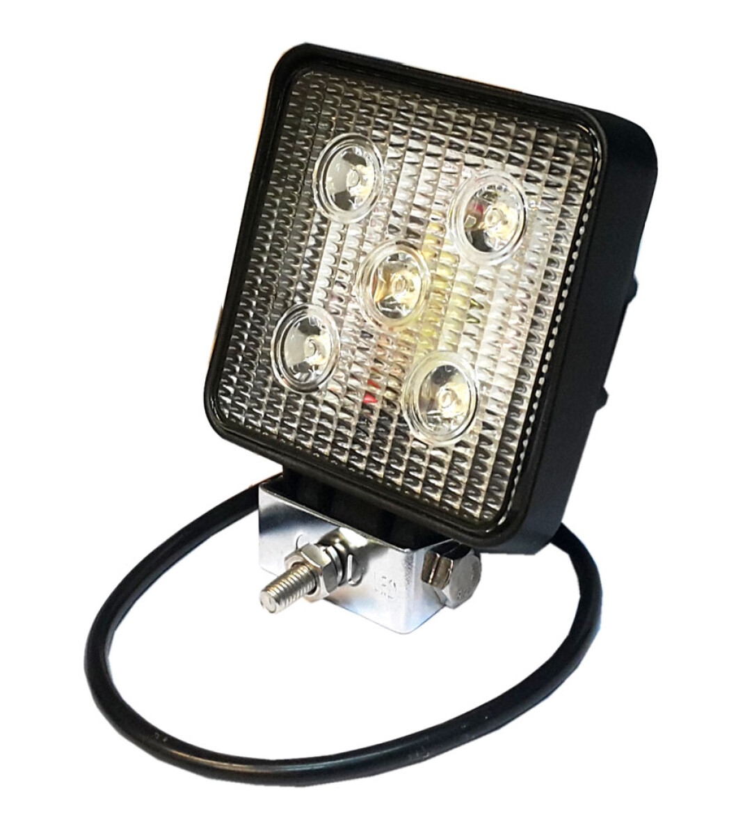 FARO LED - CUADRADO 11CM 5 LED MULTI VOLTAJE - 