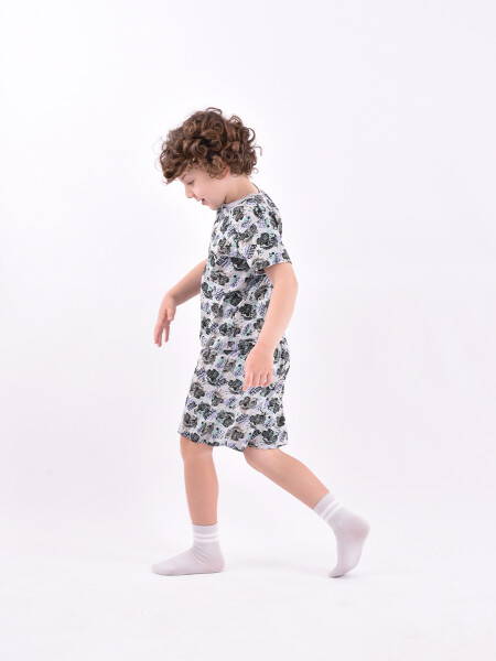 PIJAMA PETER REMERA + SHORT ESTAMPADO 2