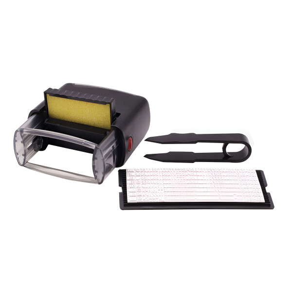 Kit Sello Personalizable Telas Objetos Ropa Textil Tinta Variante Color Negro