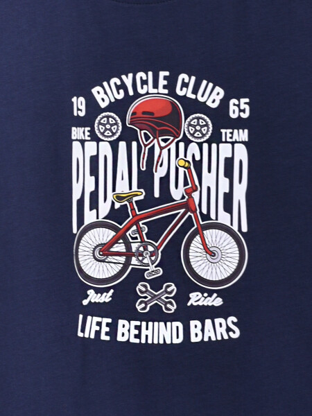 REMERA GAMES AZUL OSCURO