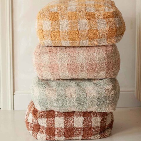 Pouf lavable - Vichy Honey