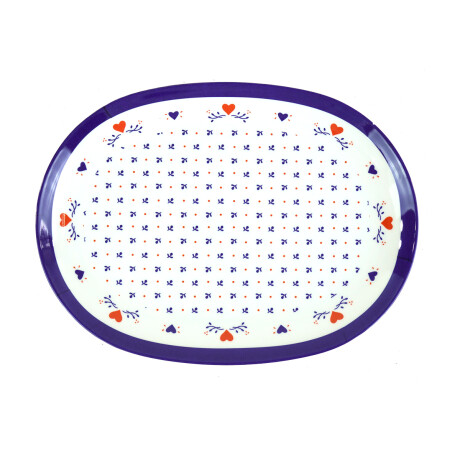 PLATO OVAL MELAMINA LINEA CORAZON 29X21.3X2CM 180GR PLATO OVAL MELAMINA LINEA CORAZON 29X21.3X2CM 180GR