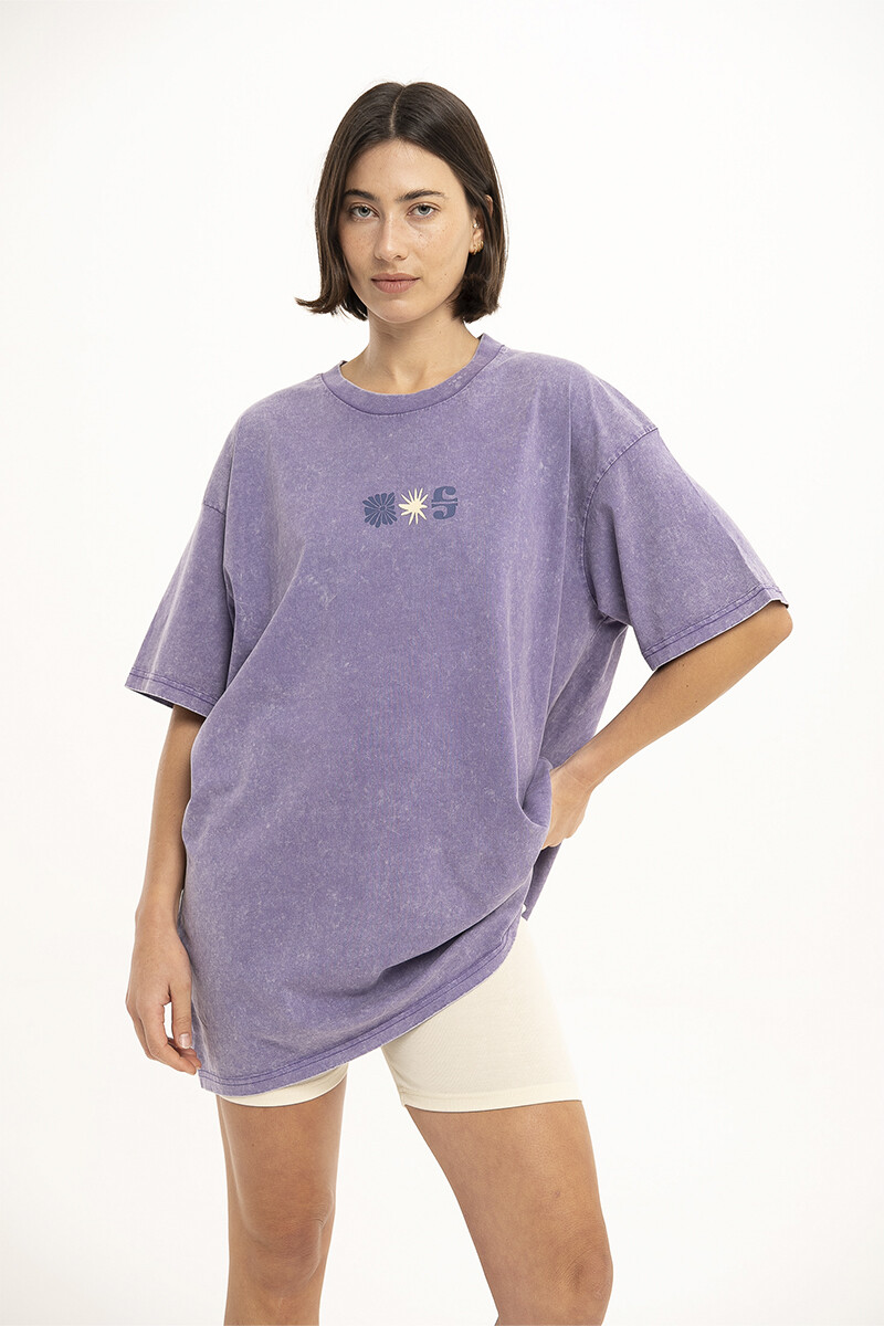 Remera Pulau Palmtree - Violeta 