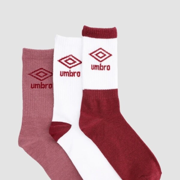 Medias Terry Dama Pack x3 Umbro Hombre W9h