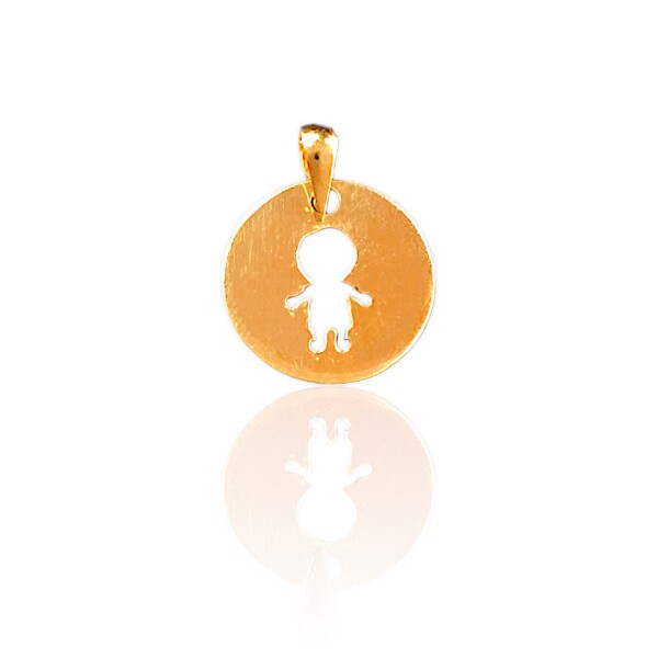 Dije Niño-Oro bajo-Sin piedra-CP8503 Sinpiedra