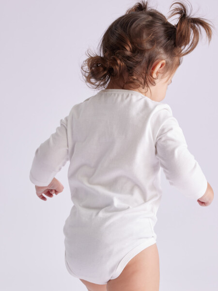 Body manga larga Mind Blanco