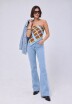 Camisa lino Celeste