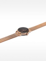 Reloj Pulsera De Malla Metálica De Acero oro-rosa