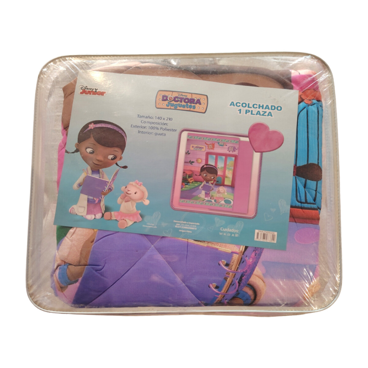 Acolchado Infantil 1 Plaza Doctora Juguetes 
