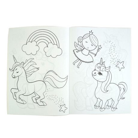 LIBRITO P/PINTAR 16P UNICORNIOS 28.5X20.5CM 2 COLORES LIBRITO P/PINTAR 16P UNICORNIOS 28.5X20.5CM 2 COLORES