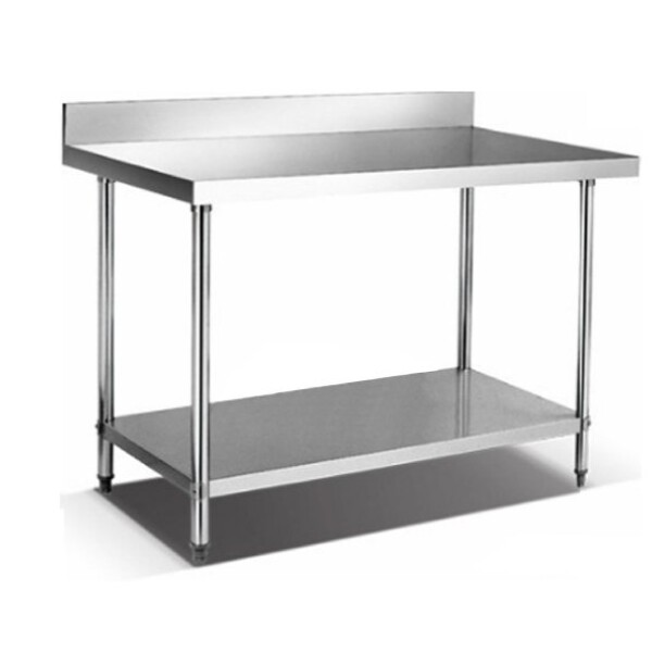 Mesada acero inox con borde 150 cm Flamemax Mesada acero inox con borde 150 cm Flamemax