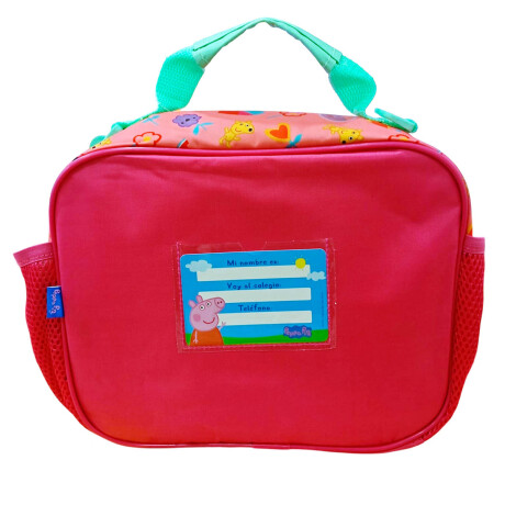 Lunchera Infantil Térmica Peppa Pig Estampado Escola Rosa