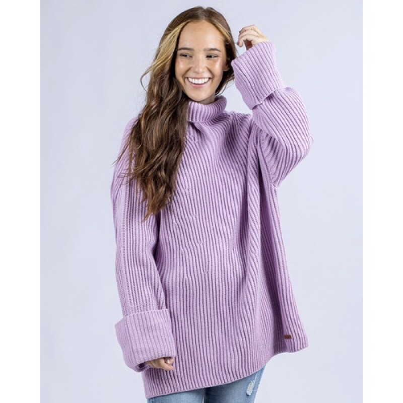Buzo de dama cuello de tortuga Oversize UFO Linda Violeta Buzo de dama cuello de tortuga Oversize UFO Linda Violeta