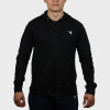MEN COTTON POLYESTER COMBINED JACKET WITH HOOD Negro