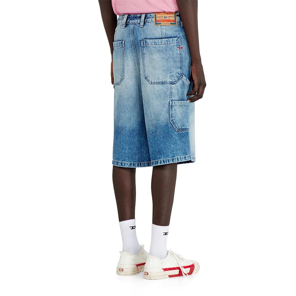 Short Jean Para Hombre D-Livery-W-Short Azul claro