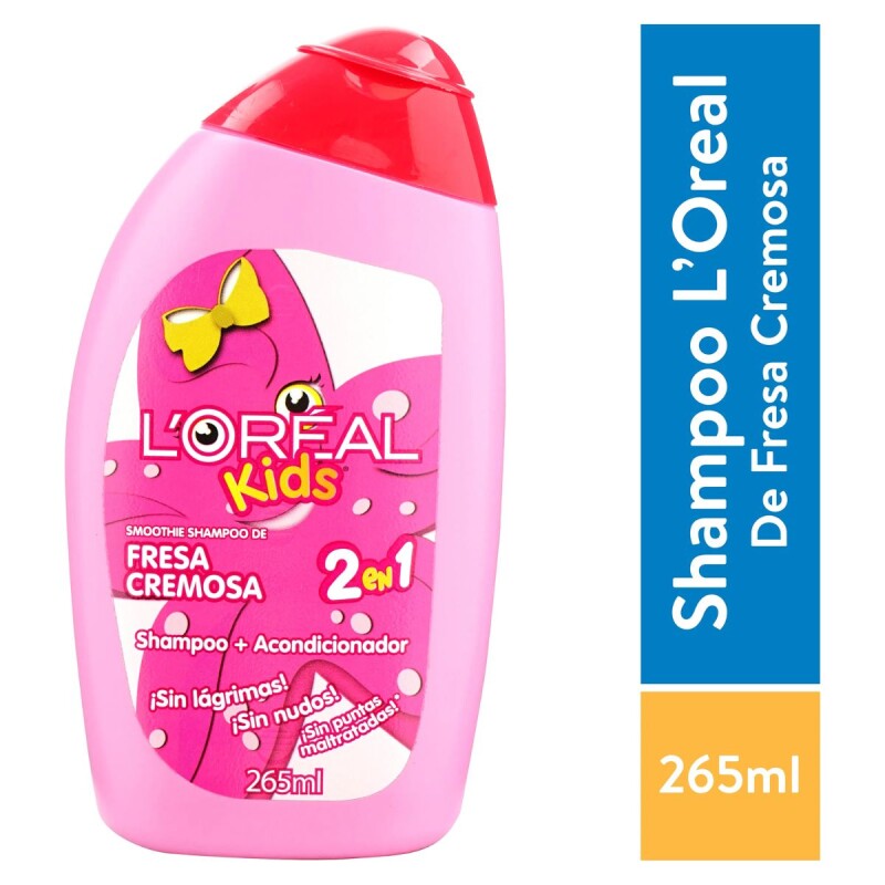 Shampoo L'Oréal Kids 2 EN 1 Fresa Rosa 265 ML Shampoo L'Oréal Kids 2 EN 1 Fresa Rosa 265 ML