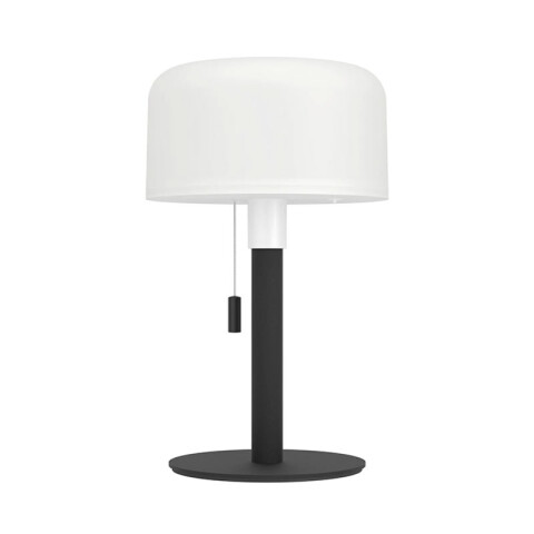 Lámpara de mesa negro-blanco solar RGBWW IP54 EG3690