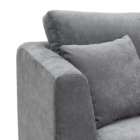 Sofá Belfast - Tela Microfibra - 3 cuerpos 2222 (Grafito)