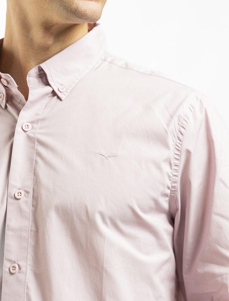 Camisa Manga Larga Algodón Principe Rosa