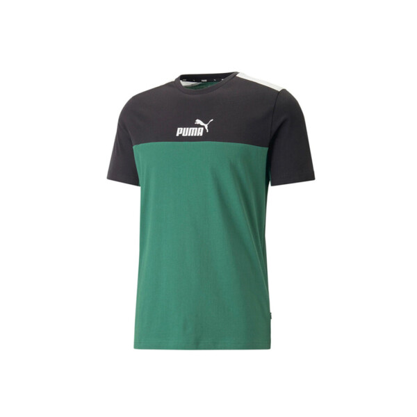 ESS BLOCK TEE - PUMA NEGRO/VERDE