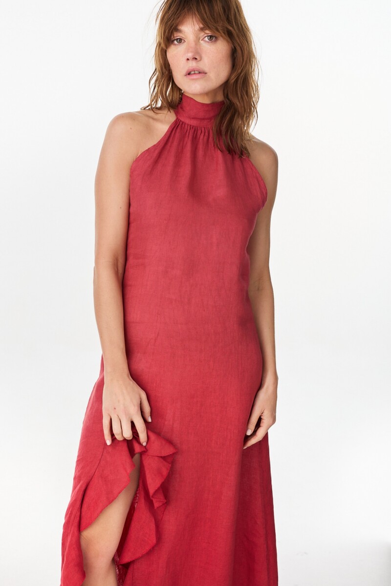 Vestido Lirio - Terracota 
