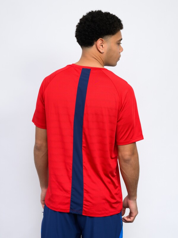 REMERA ORYN Nacional Hombre Rojo, Azul Marino, Blanco