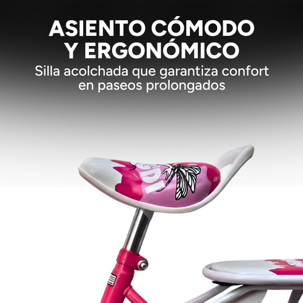Bicicleta infantil Shengdi Rodado 14 Canasto Parrilla Hadas Rosa 1