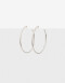 Aros Argollas Metal Aros Argollas Metal Delgado - Plateado Rodio