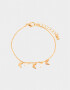 Pulseras Flexibles Bañada en Oro Pulsera Con Mariposas - Dorado
