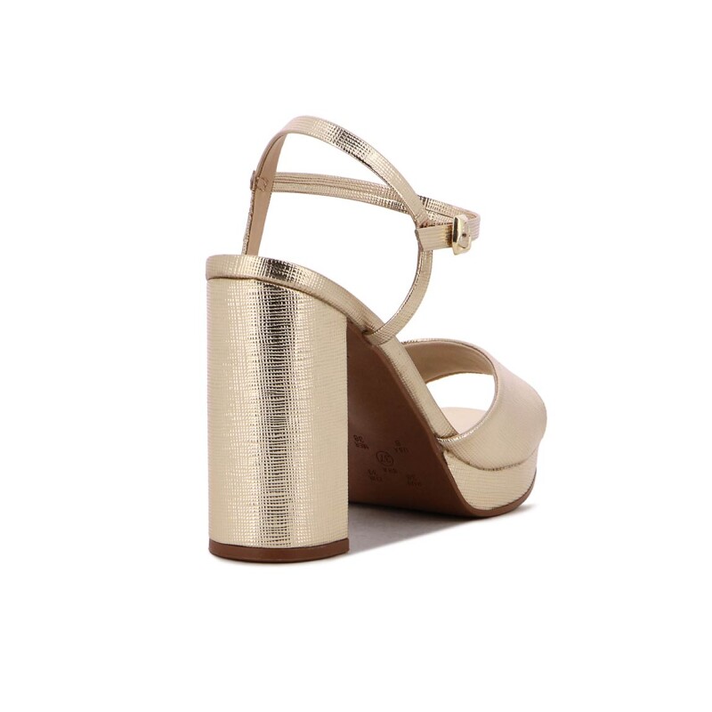 Sandalia Ramarim Taco 10cm Oro