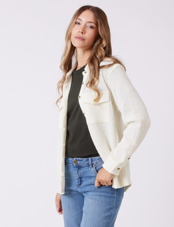 Sobrecamisa Texturada CRUDO