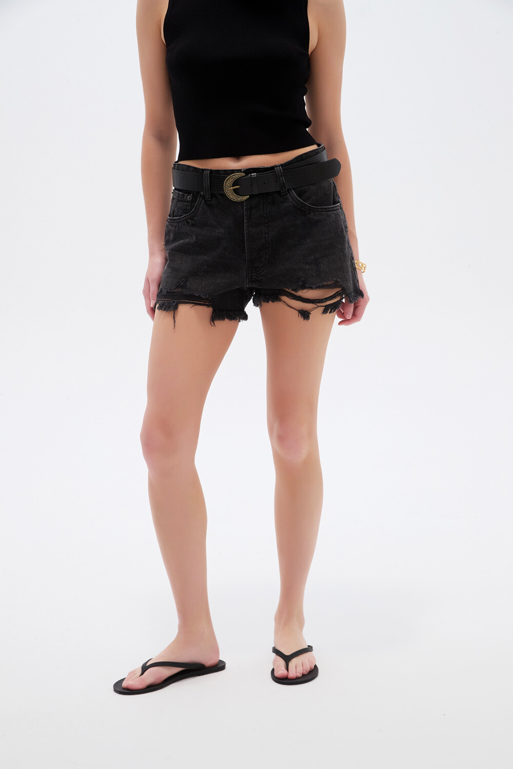 Short Celest Gris Oscuro