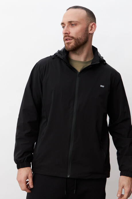 Campera fina Fitness Negra