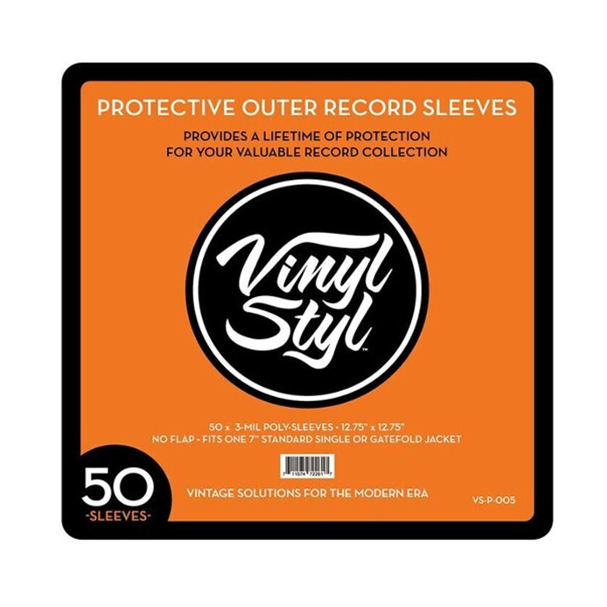 VINYL STYL 12 LP OUTER SLV PE 50 CNT CLEAR 