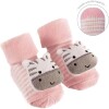 Medias con sonajero Anti deslizante BUBA Rosa