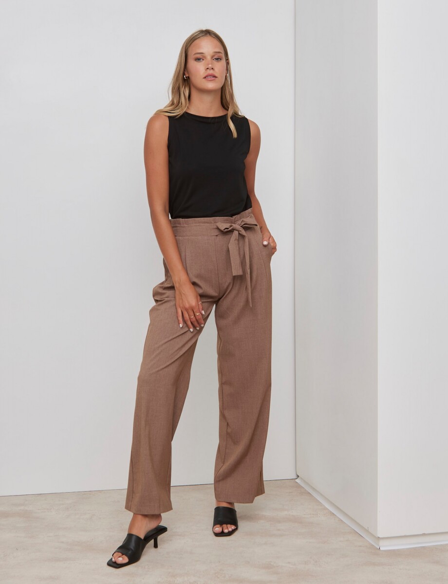 Pantalon Palazzo - Tostado 