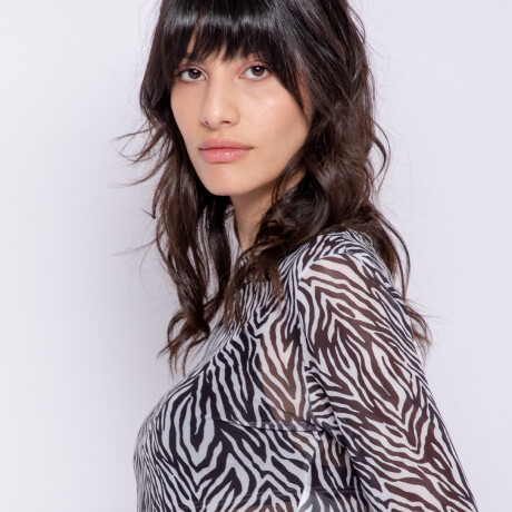 TOP ZELM Negro/Blanco