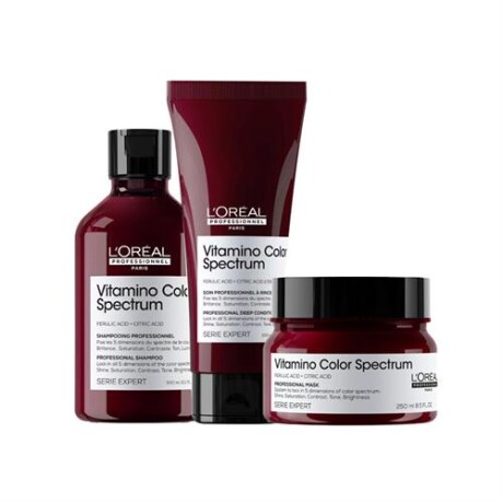 L´Oréal Professionnel Vitamino C. Spectrum Shampoo 300 ml + Acondicionador 200 ml + Máscara 250 ml L´Oréal Professionnel Vitamino C. Spectrum Shampoo 300 ml + Acondicionador 200 ml + Máscara 250 ml