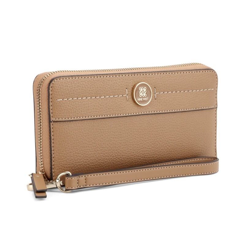 Small Leather Good Nami Slg Zip Arnd Wrstlt Wllt Dark Camel
