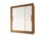 Placard Ropero 3 Puertas Corredizas Dormitorio Marrón