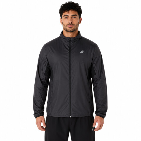 Casaca Running Silver Hombre Performance Black