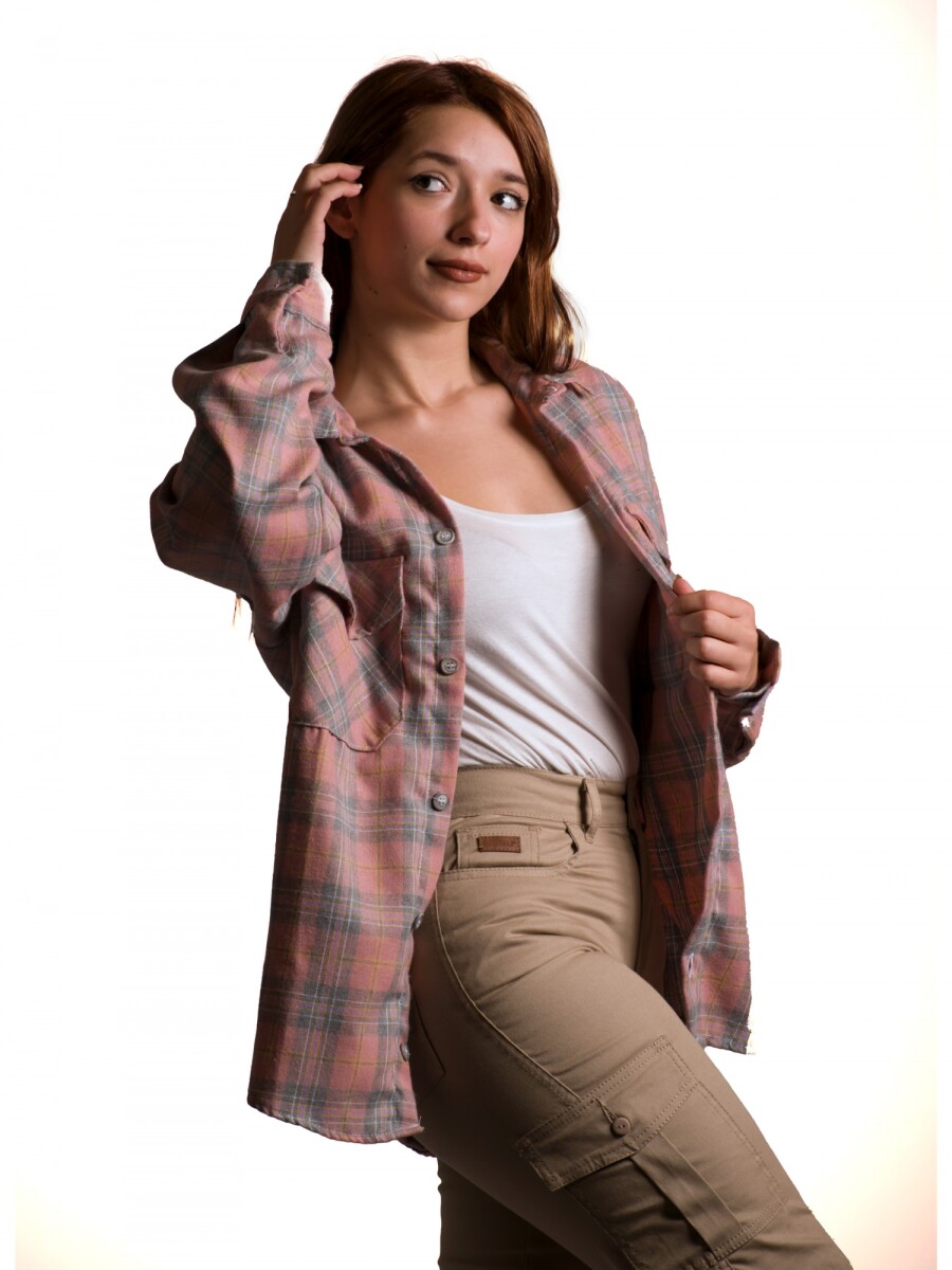 Camisa Viyela Dama - Rosa 