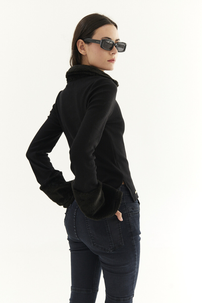 Top Furr - Negro 