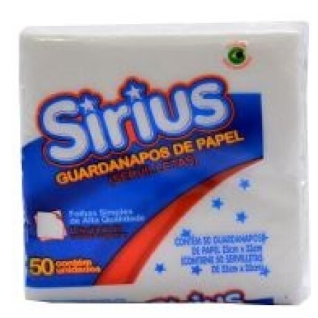 Servilletas de Papel Sirius 23CM X 23CM 50U 001