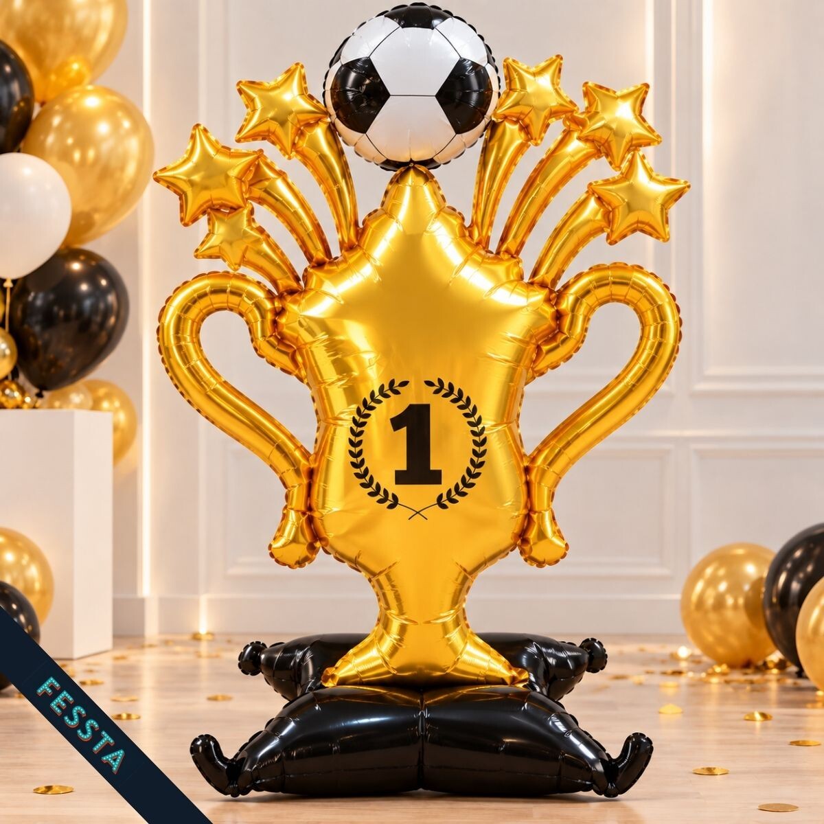 Globo con forma de copa de fútbol 