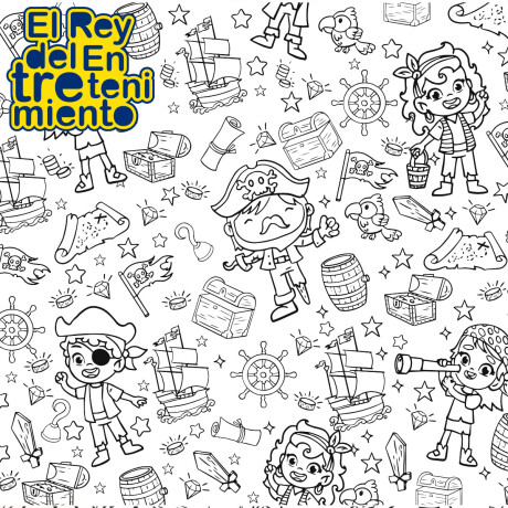 Block x30 Hojas Gigantes 43x30cm P/ Colorear Pintar Personajes