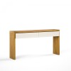 Aparador 2 Cajones NORD - Linea Manhattan Off White / Cinamomo