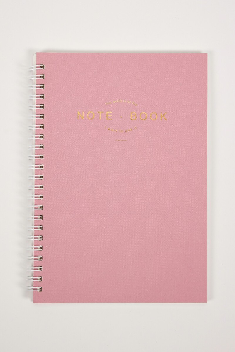 Cuaderno Note.book 70 G 80 Hojas - Rosa 